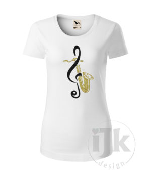 SAXOFÓN – dámske tričko s krátkym rukávom