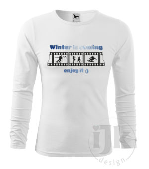 WINTER is coming – pánske tričko s dlhým rukávom